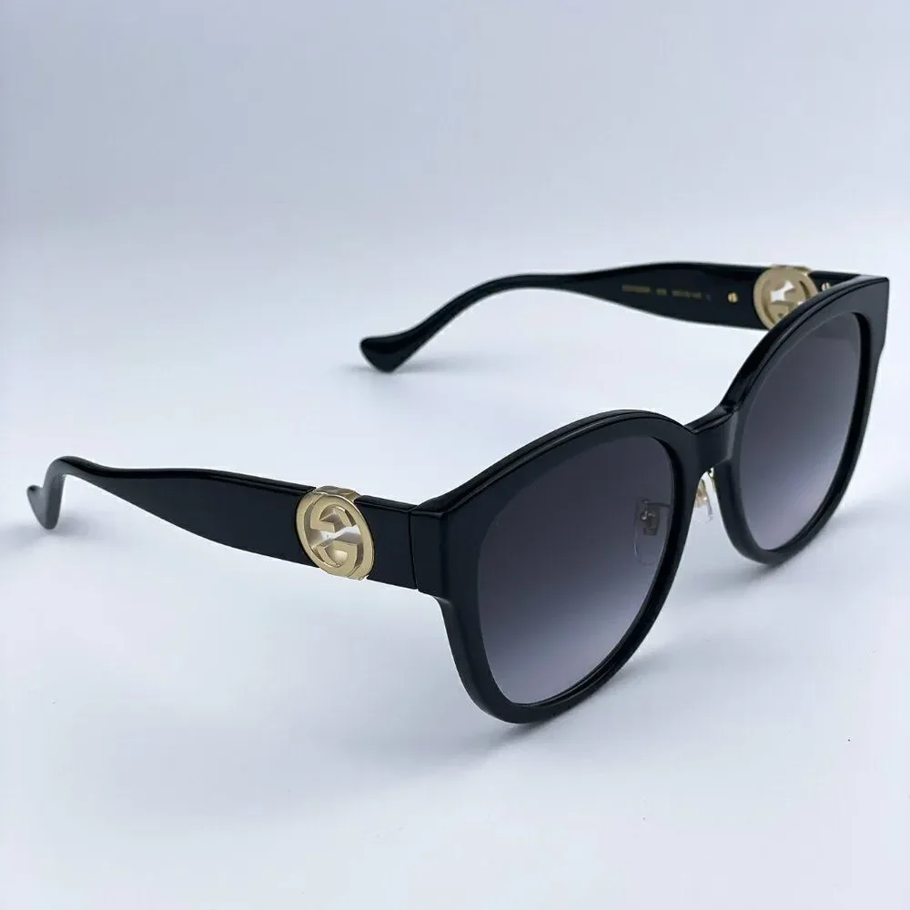 SALE! NEW Gucci GG1028SK 006 Black Grey Gradient Square Women Sunglasses